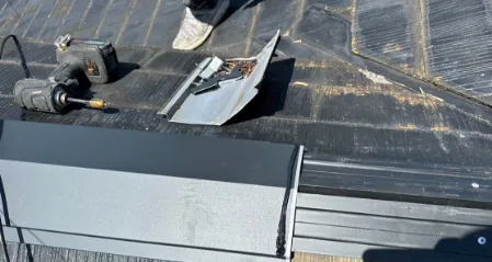 棟板金の交換・固定強化